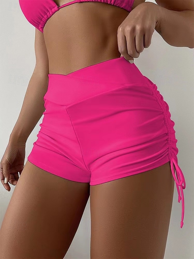 Γυναικεία Μαγιό Ελαστικό μπόξερ σορτς Σορτσάκια Μαγιό Ψηλή Μέση Διακοπές Ρούχα παραλίας Συμπαγές Χρώμα Αμάνικο Μαγιό 2026 - $22.99 –P1