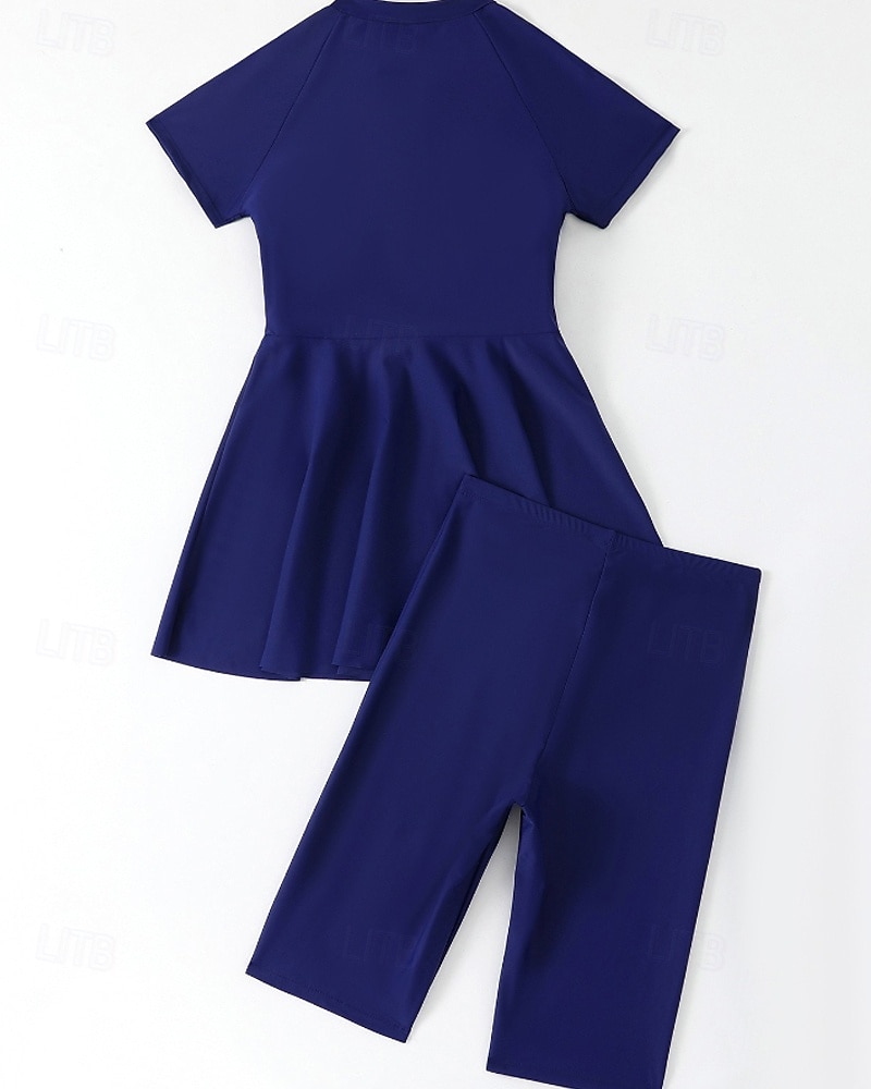 Γυναικεία Πρότυπο Προστατευτικά Τανκίνι και μπικίνι για σέρφινγκ Μαγιό Μονόχρωμο Κουμπώσου Προστασία UV Ελαστικό Κοντομάνικο Μαγιό Σέρφινγκ Καταδύσεις Κολύμβηση Καλοκαίρι 2026 - $30.99 –P7