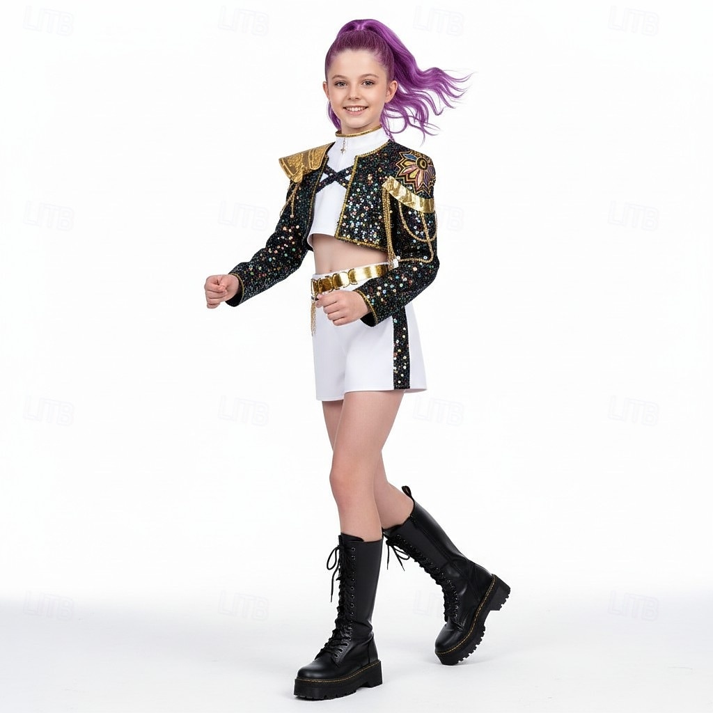 مستوحى من الكيبوب مستوحى من المعبود الكوري محبوب الجماهير نجم البوب كوستيوم أزياء فنتازيا المعبود الافتراضي for للفتيات للأطفال عيد الرعب مهرجان أداء كوميك كون معرض الأنمي 2026 - $118.99 –P10