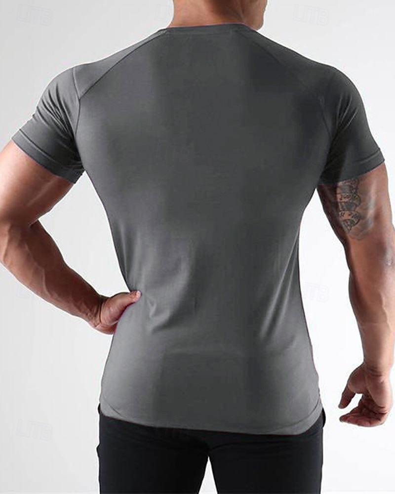 Per uomo Tinta unita T-shirt da corsa Maglia a compressione Maglia da corsa Estate Primavera Autunno Manica Corta Asciugatura Rapida Compressione Traspirante Allenamento in Palestra Allenamento del 2026 a $21.99 –P6