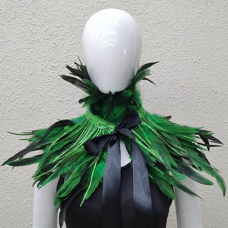 Καρναβάλι 2026 Ρίο Καρναβάλι Σαμπά Αξεσουάρ Γυναικείου Ουράνιου Φτερού Κάπα με Σειρές Παγιέτας Πολύχρωμο Φτερό Ώμου Σα Shawl με Κορδέλα Δεσίματος Κοστούμι Επίδειξης Φεστιβάλ Βραζιλίας 2026 - $22.99 –P5