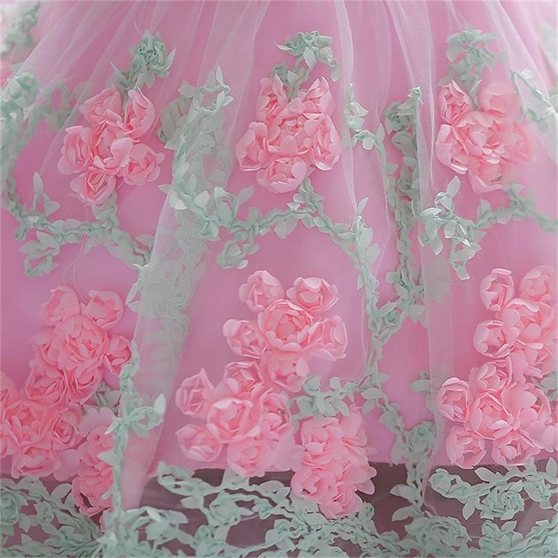 Bambini Ragazze Vestito da Festa Tinta unica Senza Maniche Compleanno festa di Natale Ricamato Principessa Dolce Poliestere Midi Vestito da Festa Estate Primavera 4-12 Anni Giallo Rosa Azzurro cielo del 2026 a $33.99 –P7