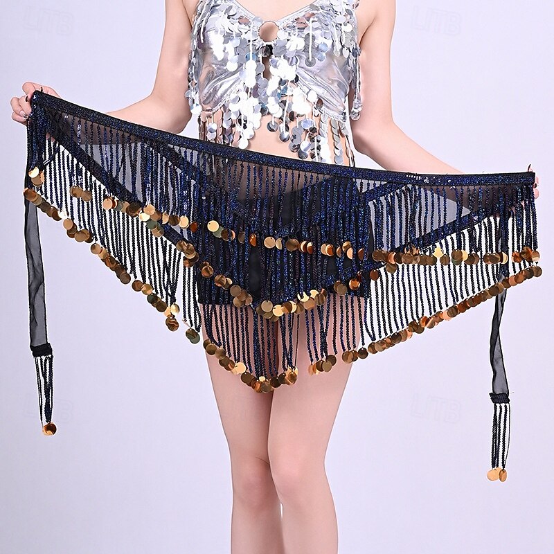 Samba Dancewear Silver Sequin Tassel Top & Iridescent Skirt Belly Dance Setl Performance Costume 2026 - €17.23 –P13