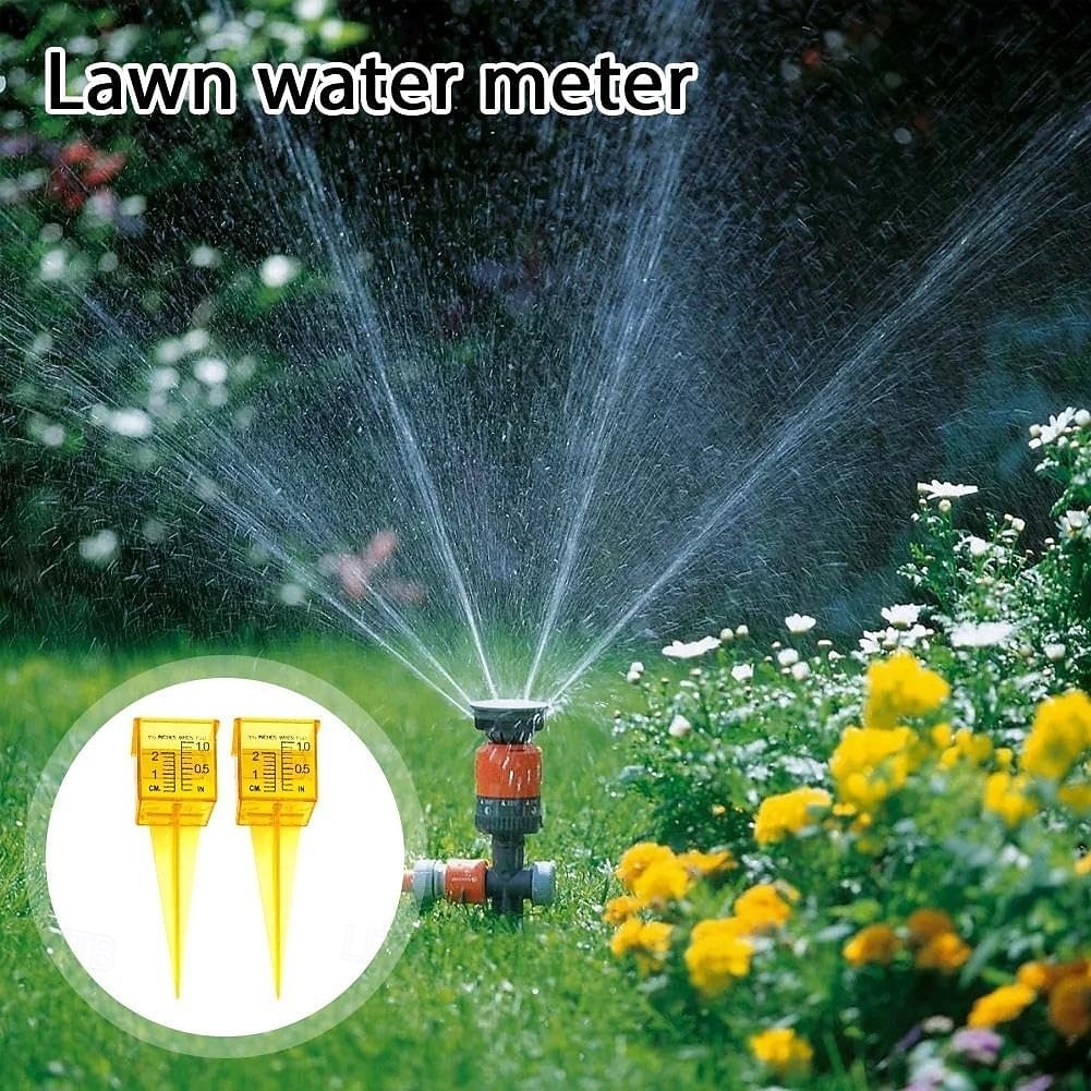 10 buc pluviometre, pluviometru pentru aspersoare de 1,8" cu gură largă, instrument de măsurare a apei în exterior, galben strălucitor, pentru gazon, curte, grădină, plante în ghiveci 2026 - $21.99 –P8