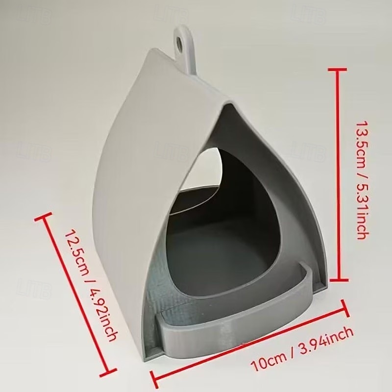 Κρεμαστή ταΐστρα πουλιών για κήπο με στέγη, πλαστική κρεμαστή ταΐστρα πουλιών, διακοσμητικός σταθμός ανοιχτού σχεδιασμού, ταΐστρες πουλιών για εξωτερικούς χώρους, ιδανικές για αυλή, αίθριο, κήπο και 2026 - $16.99 –P11