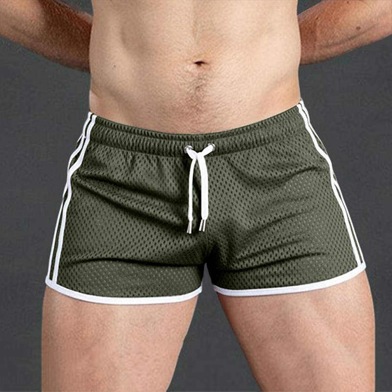 Men's Active Shorts Shorts Casual Shorts Mesh Plain Solid Quick Dry Breathable Short Outdoor Vacation Gym Sports Sport Blue Black Micro-elastic 2026 - $14.99 –P4