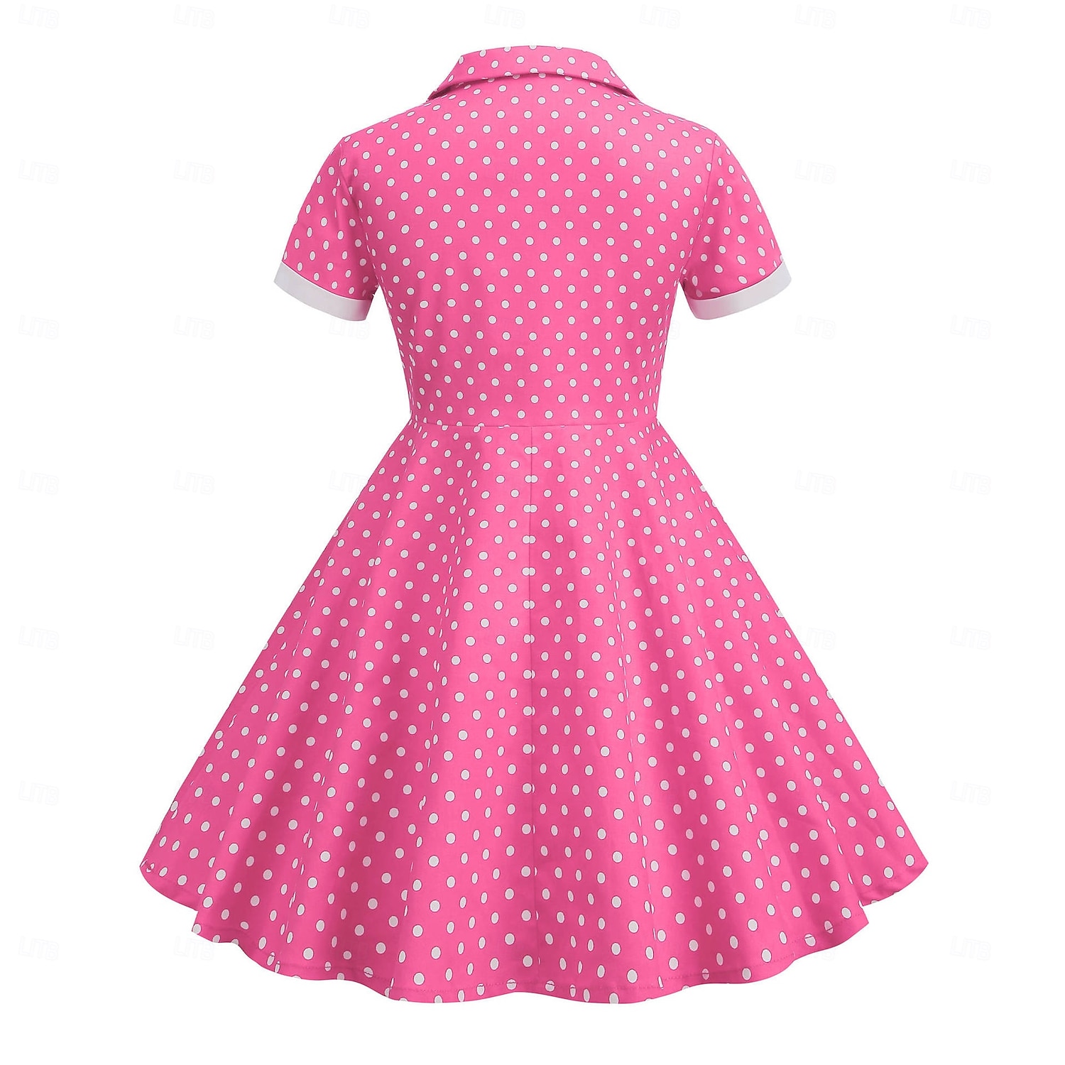 1950s Retro Vintage Rockabilly Midi Swing Dress Flare Dress Short Sleeves Polka dots Fit & Flare Swing Fancy Dress Girls' Carnival Masquerade Vacation Dailywear Kid's Dress Homecoming Dresses Spring 2026 - $35.99 –P3