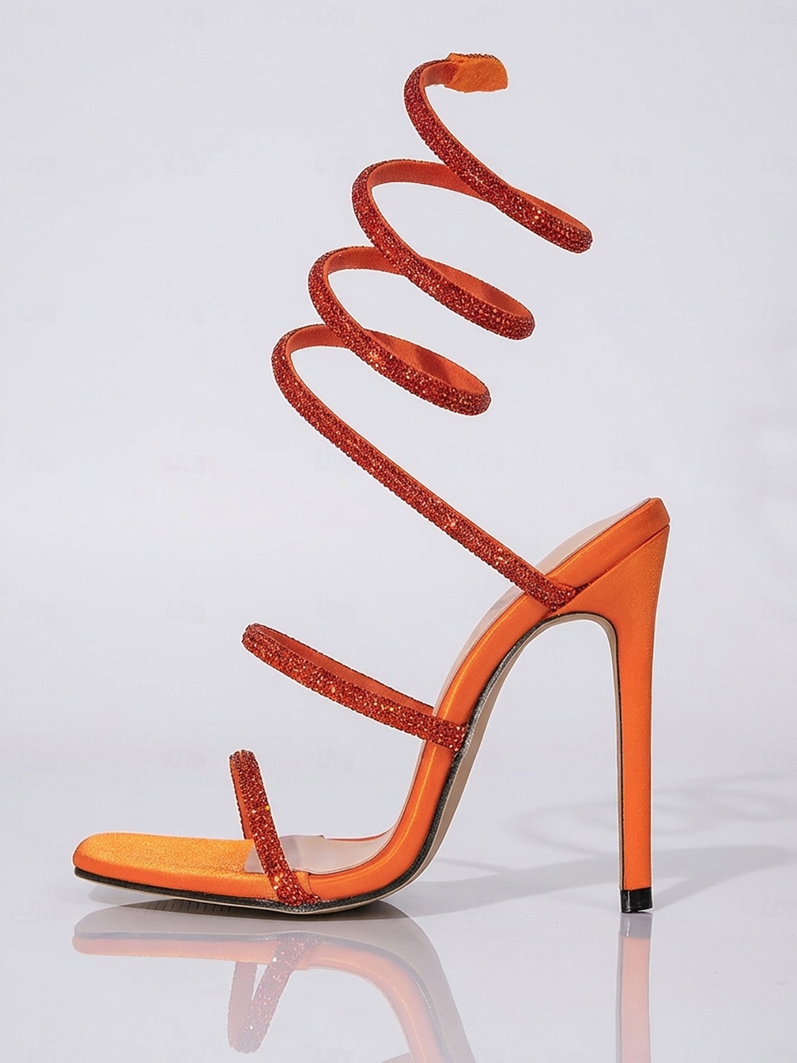 Orangefarbene Riemchen-Stiletto-Pumps für Damen – auffällige Schuhe für Hochzeitsgäste bei Veranstaltungen in der Stadt 2026 - $54.99 –P2