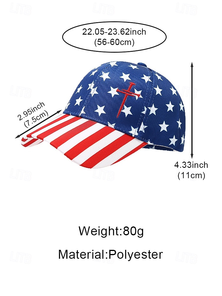 Юбилейная бейсболка из полиэстера для женщин с принтом флага США к 250-летию США доступна в разных узорах идеально подходит для США Дня независимости и повседневной носки 2026 - $14.99 –P12