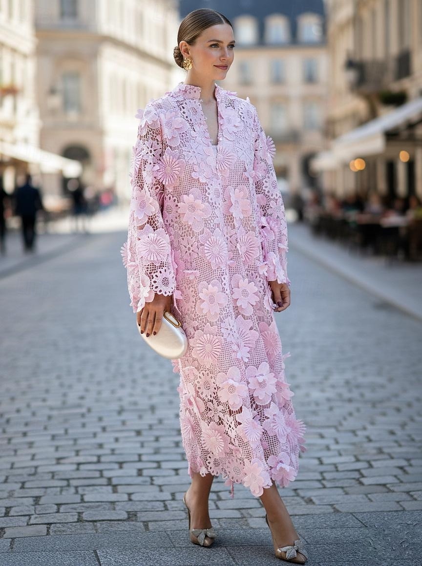 floral embroidered mother of bride dress Stacees A-line Floral Sequin Mother of the Bride or Groom Dress with Short Flutter Sleeves