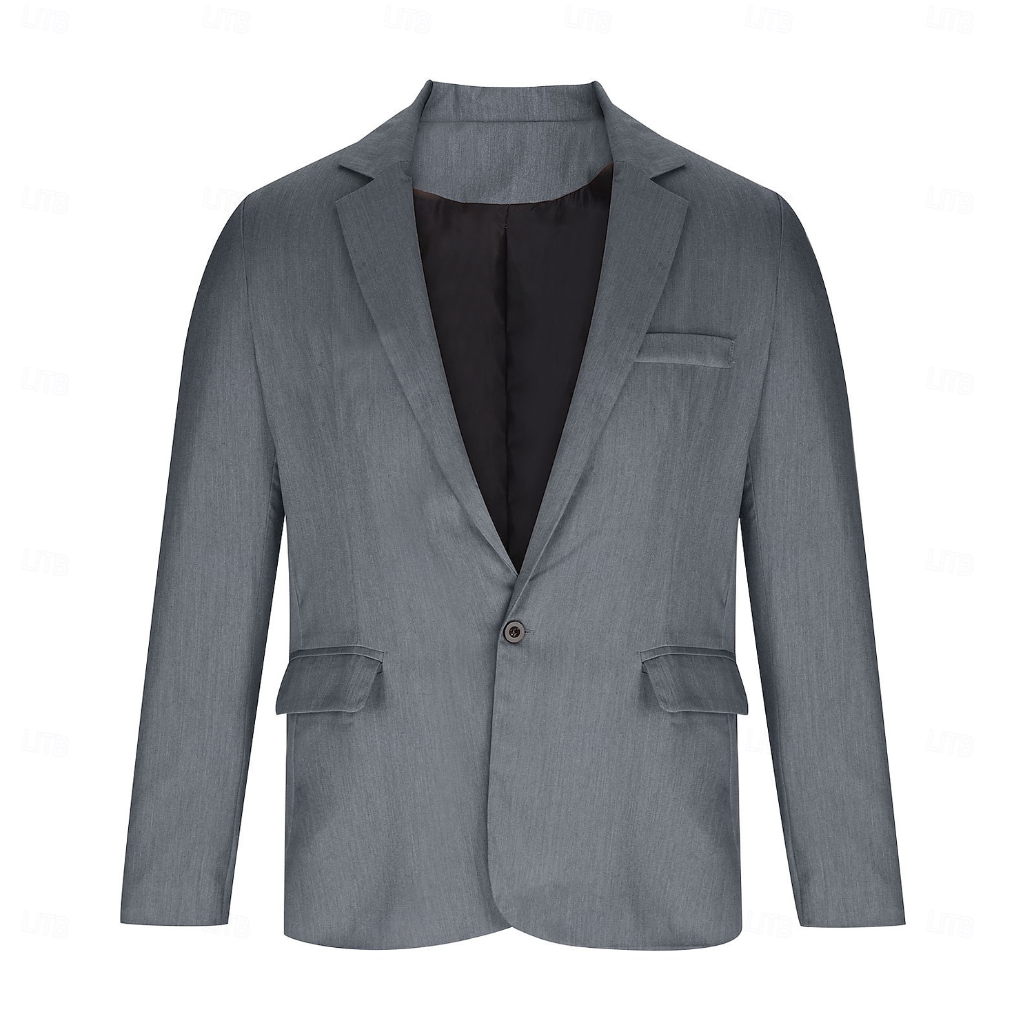 Homens Jaqueta Blazer Colar de entalhe Moda Leve Casual Cor Sólida Blazer Preto Verde Claro Vermelho Moderno Comum 1 Butão de 2026 por $40.99 –P7