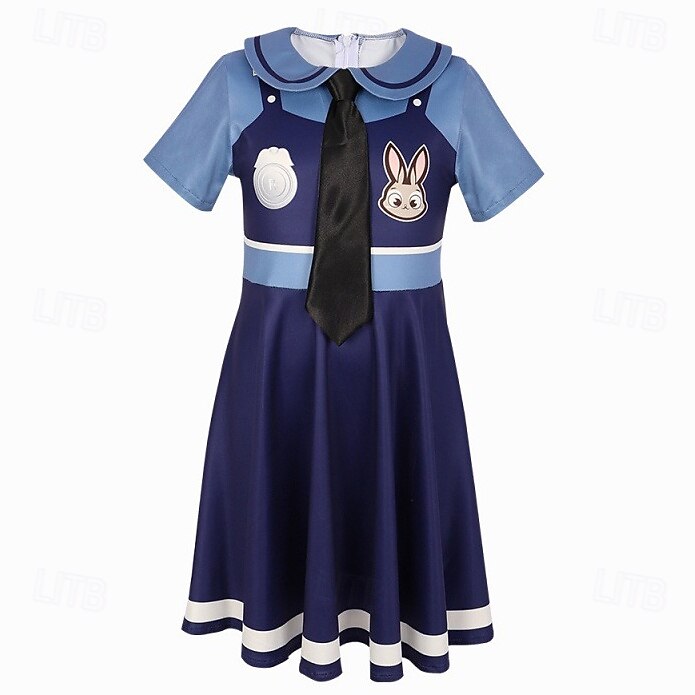2026年 おとぎ話 動物探偵 アニマル ウサギ ドレス テーマパーティーコスチューム コスプレ for 女の子 子供用 カーニバル こどもの日 読書週間 日常  コレクション – $33.99 –P3