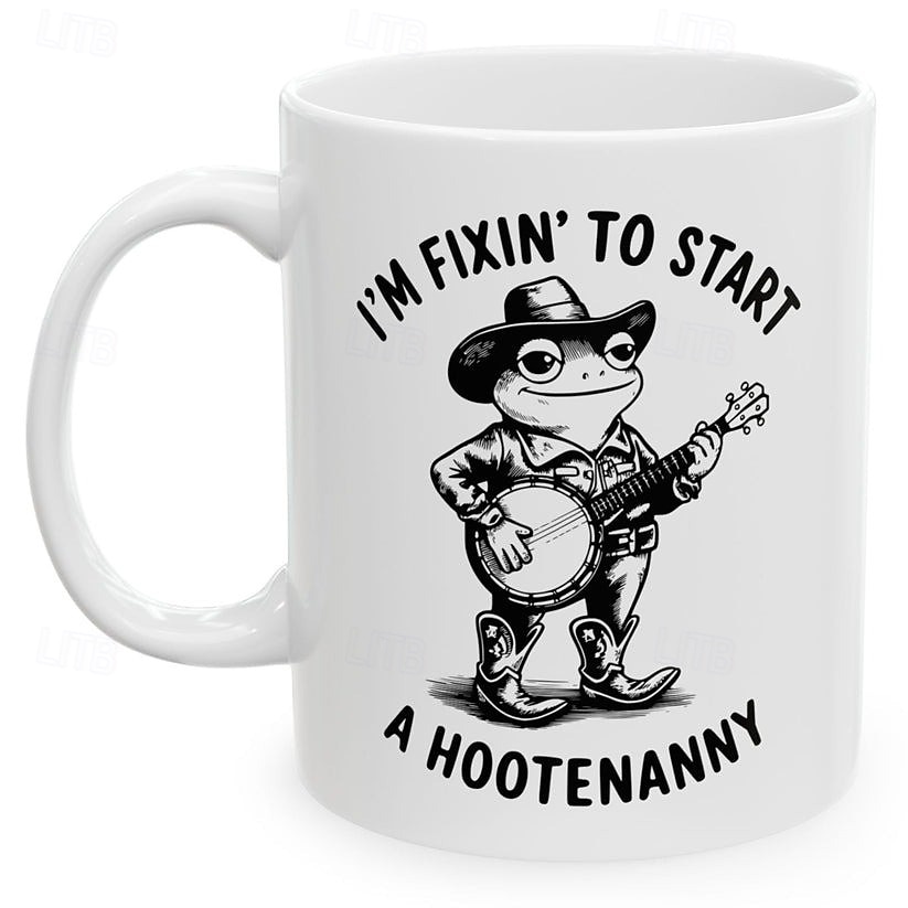 Tazza regalo divertente, sto per iniziare una festa, divertente rana western, tazza da caffè unica per gli amanti del western e della campagna. del 2026 a $16.99 –P5