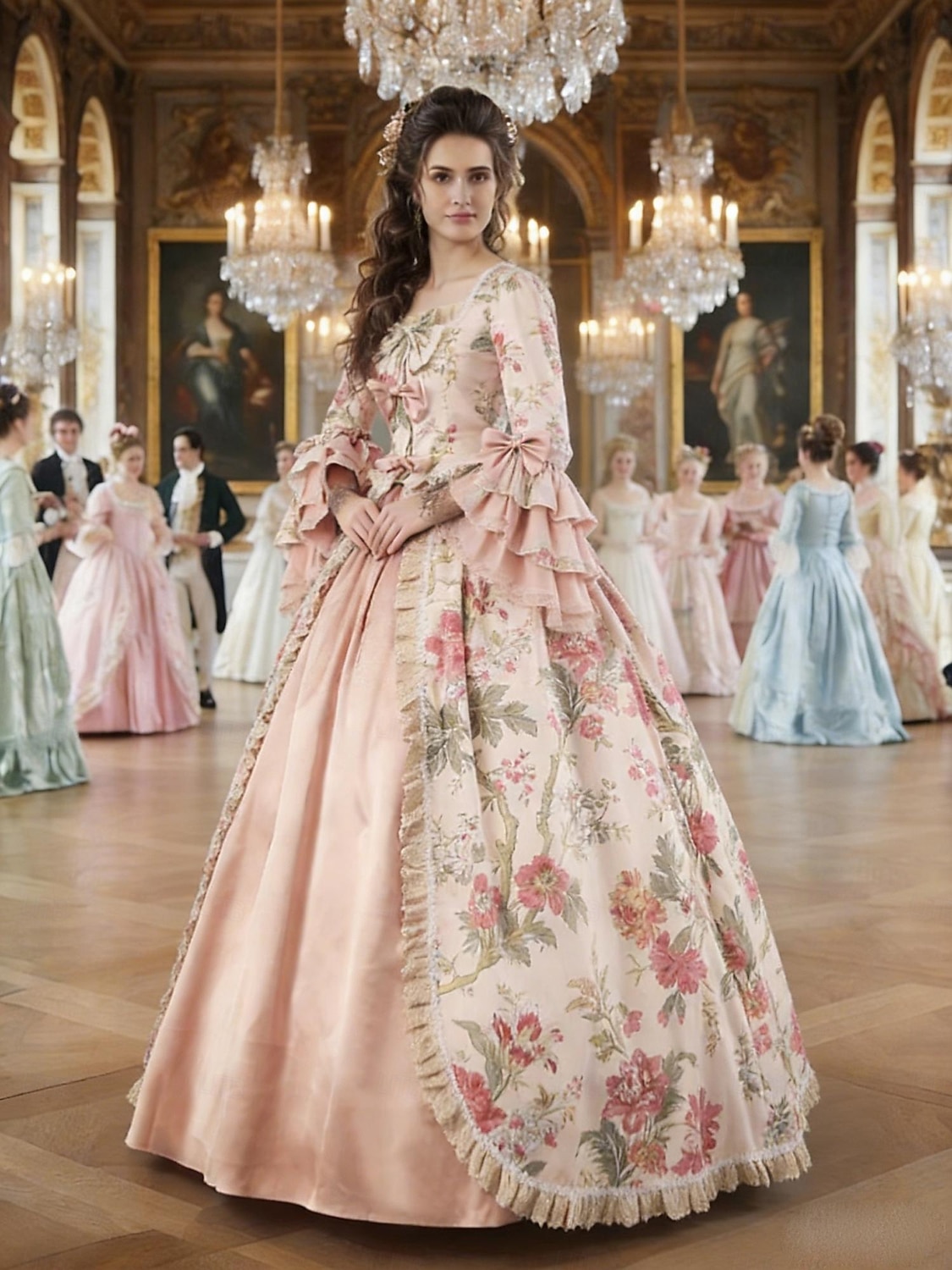 Rococò Barocco Vittoriano Lunghezza al pavimento Vestito Abito da Ballo Manica del polsino svasato Principessa Sposa Abito da ballo Costume Halloween Carnevale Mascherata Matrimonio Performance del 2026 a $137.99 –P10