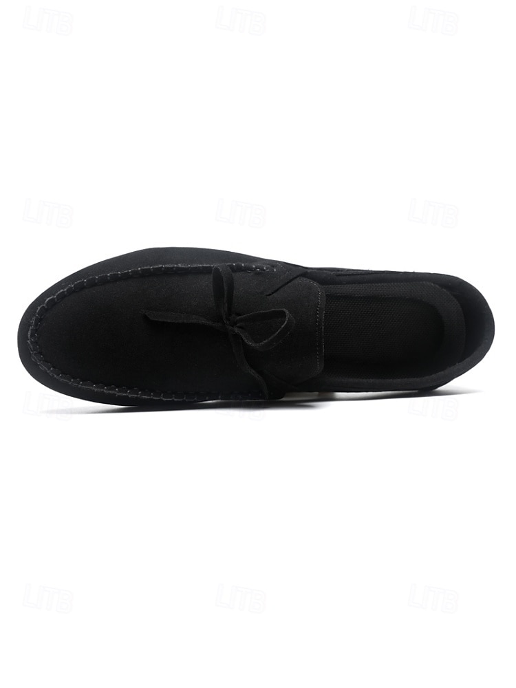 Miesten harmaat loaferit, rento tyyli ja mukava pehmustettu pohja, sopivat erinomaisesti puutarhahäihin, juhliin ja virallisiin ulkoilmatapahtumiin 2026 - $29.99 –P11