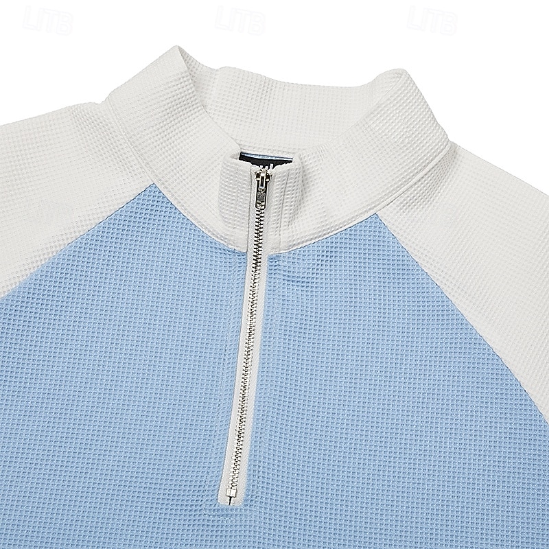 Férfi Gofris pólóingek Póló Hétköznapi Előírásos Szalagos gallér Hosszú ujj Divat Tömör szín Texturált Gombok Sima Ősz & tél Ősz Tavasz & Ősz Normál Fekete Világoszöld Világoskék Sötétkék Bíbor 2026 - $16.99 –P15