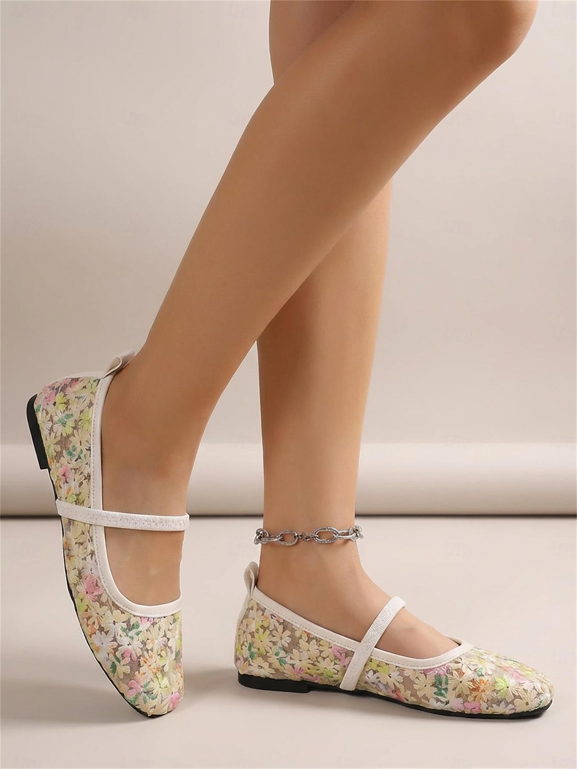 ballerine Mary Jane da donna in rete con ricami floreali: eleganti scarpe slip-on traspiranti in stile isola tropicale per vacanze in resort sulla spiaggia e viaggi estivi del 2026 a $24.99 –P1