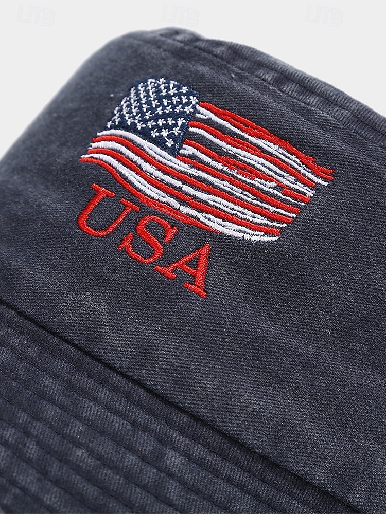 Cappello a secchiello in cotone maschile dell'anniversario dei 250 anni degli Stati Uniti ricamo con bandiera USA disponibile in più colori perfetto per il Giorno dell'Indipendenza gli Stati Uniti e del 2026 a $14.99 –P9