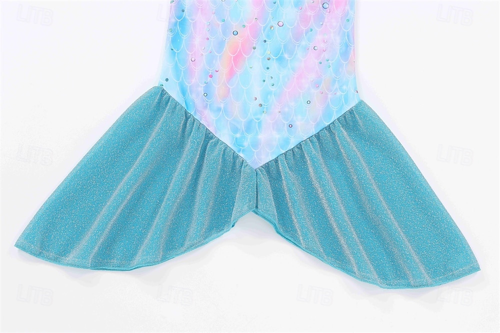 sereia Princesa sereia Vestidos Fantasia de festa temática Fantasias for Para Meninas Crianças Carnaval Baile de Máscaras Festa Feriado de 2026 por $23.99 –P7