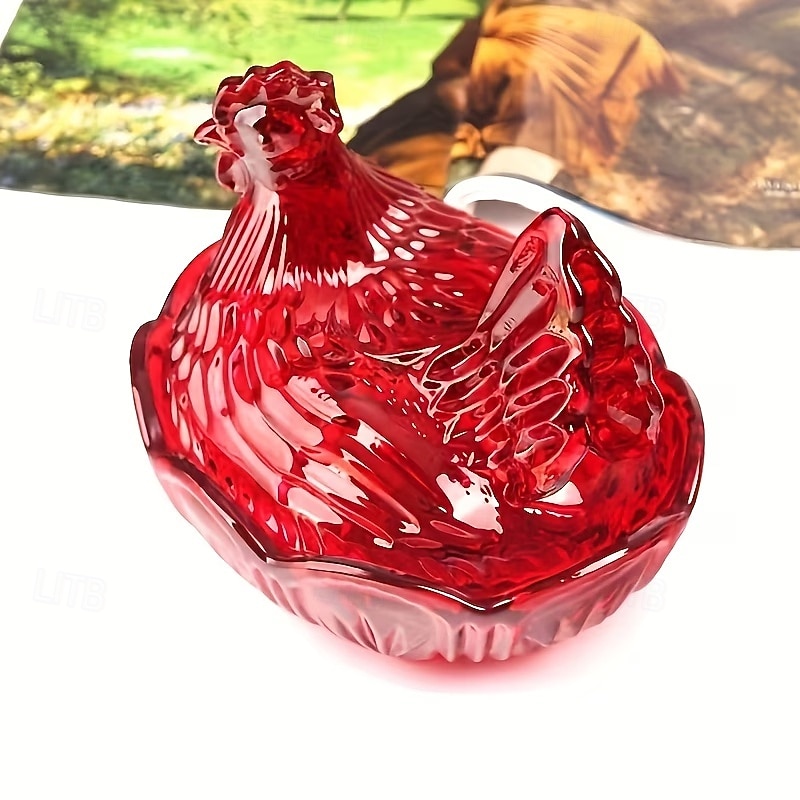 Potes de vidro cristal reutilizáveis em formato de galinha com tampas, ideais para guardar doces, frutas secas, salgadinhos ou como decoração de mesa. Também podem ser usados como prato para servir de 2026 por $62.99 –P9
