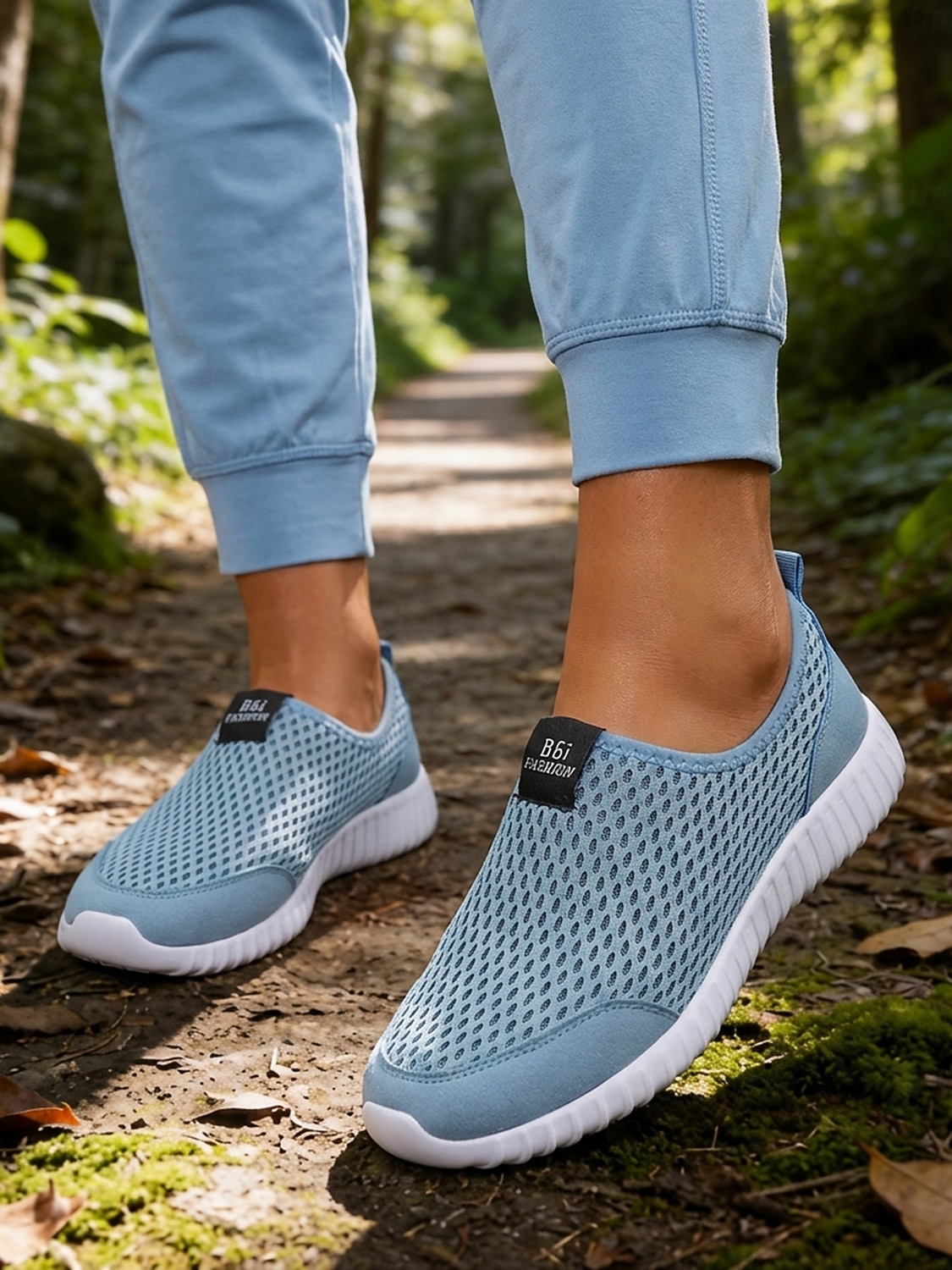 Hellblaue, atmungsaktive Mesh-Slipper für Damen – leichte Outdoor-Sneaker zum Wandern, Spazierengehen, Reisen und für den täglichen Gebrauch 2026 - $24.99 –P3