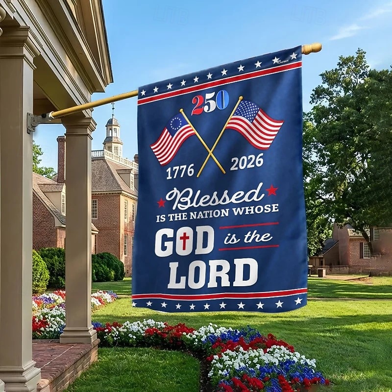 250ή επέτειος ηπα αμερική χρόνια επέτειος σημαία 1776-2026 πατριωτικό ευλογημένο έθνος ανεξαρτησία αναμνηστικό πανό 2026 - $11.99 –P2