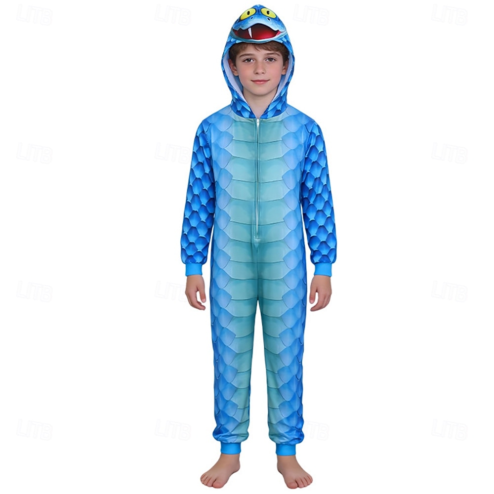 Fiaba Detective degli animali Fantasia animale Serpente Pigiami Pigiama Costume per festa a tema Cosplay for Ragazzi Bambini Adulti Carnevale Festa / Sera del 2026 a $37.99 –P1