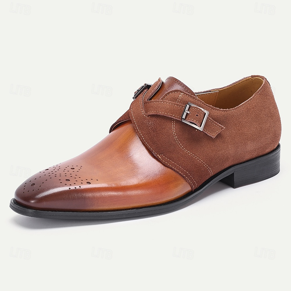 Men's Genuine Leather Double Monk Strap Formal Shoes, Elegant Design for Weddings, Special Events and Professional Wear 2026 - $94.99 –P2