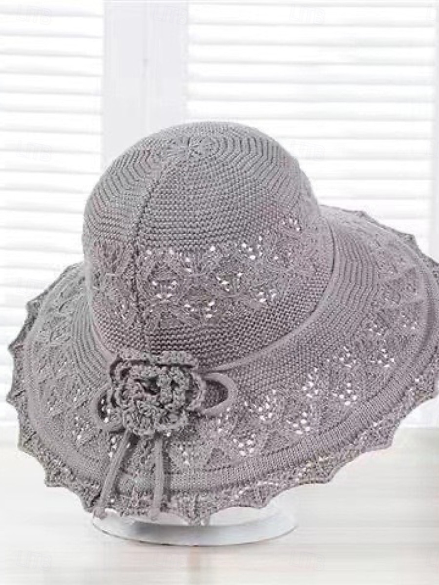 Damskie Kapelusz Kapelusz Ochrona przed słońcem Oddychający Codzienny Na zewnątrz Ulica Kwiat Czyste kolory 2026 - $4.99 –P5