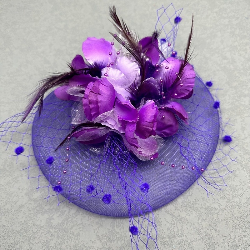 Derby Fascinator Gentlewoman Floral Fancy Dress Unisex Masquerade Tea Party Ascot Horse Racing Festival Adults' Headpiece 2026 - $27.99 –P4