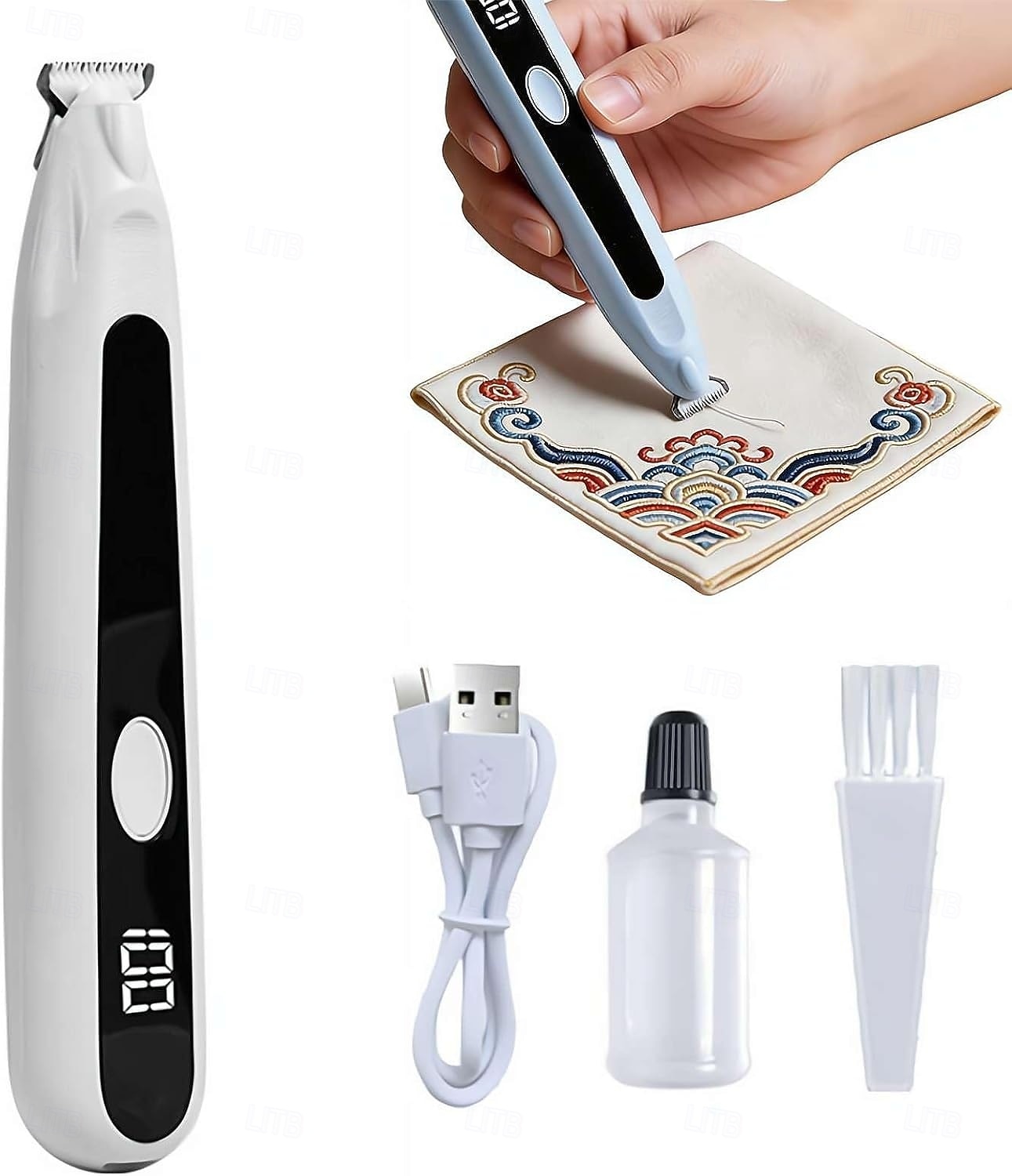 Removedor de linha elétrico, descosturador para projetos de costura, dispositivo portátil com lâmina de precisão para alfaiates, quilteiras, costureiras, artistas têxteis, amantes de artesanato, de 2026 por $27.99 –P1