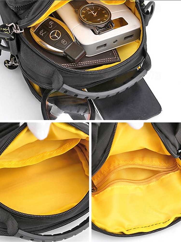 Wasserdichte Herren-Umhängetasche aus Polyester, leicht, geräumig mit mehreren Fächern, verstellbarem Gurt, in verschiedenen Farben erhältlich, ideal für Freizeit, Sport, Reisen und den Alltag. 2026 - $14.99 –P10