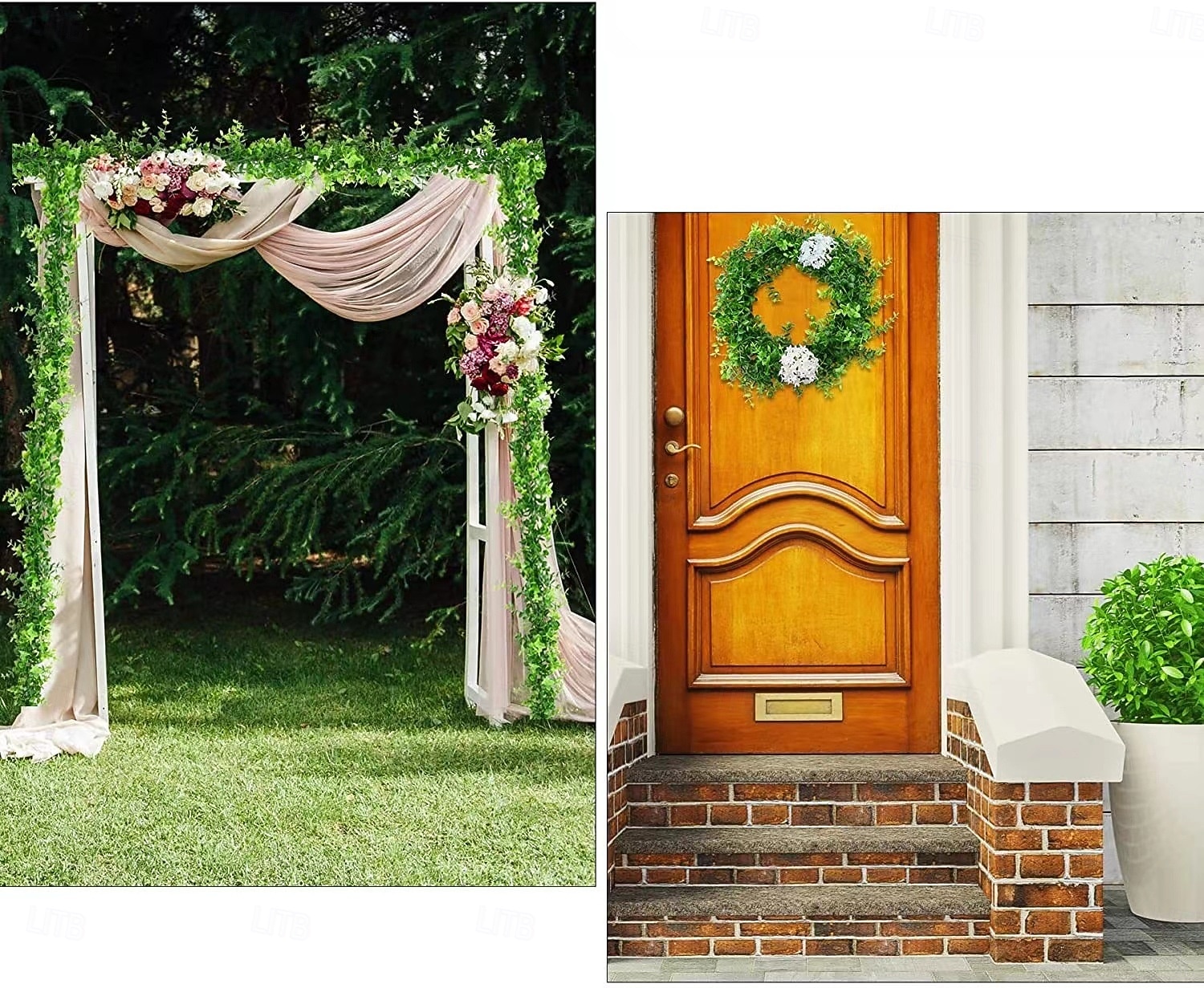 6 szt. sztucznych eukaliptusów, sznur eukaliptusa, 6 stóp, liście eukaliptusa, zielona girlanda na wesele, kolację, dom, zielona 2026 - $26.99 –P8