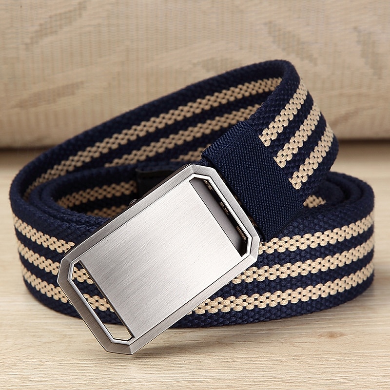 Pánské Pás Klasika S proužky Úplet Plátno Elegantní Módní Na běžné nošení Proužky Vodní modrá Černá 2 # Ležérní Denní Do pasu 2026 - $9.49 –P7