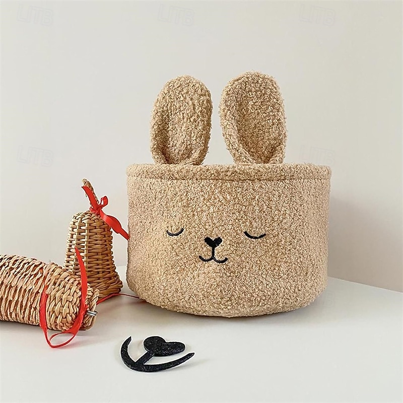 cestino di Pasqua - cestino portaoggetti per mensole, adorabile scatola decorativa a forma di coniglio, perfetto per scrivanie, mensole, lavanderie, camerette dei bambini, bagni del 2026 a $19.99 –P3
