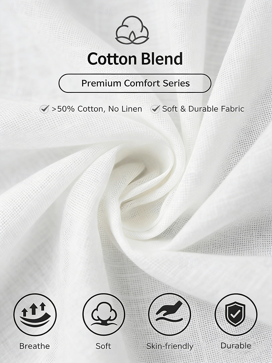 Women's Shirt Cotton Blend Blouse Lace Patchwork Solid Color Basic Casual 3/4 Length Sleeve Crew Neck Regular Tops Daily Blush Pink Black Yellow Pink Green Summer 2026 - $13.99 –P9