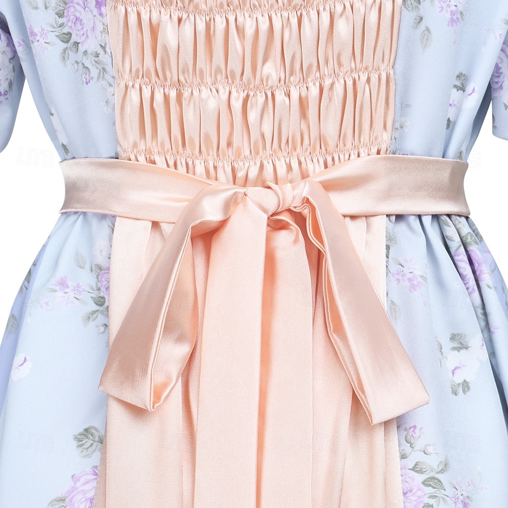 19ος αιώνας Περίοδος Αντιβασιλείας Μέχρι τον αστράγαλο Φορέματα Κοντά μανίκια Πριγκίπισσα Ευγενής κυρία Φλοράλ Φανταχτερή Φόρεμα Γυναικεία βασιλικός Απόκριες Πάρτι Τσαγιού LARP Ρεν Φερ Ενηλίκων Φόρεμα 2026 - $79.99 –P5