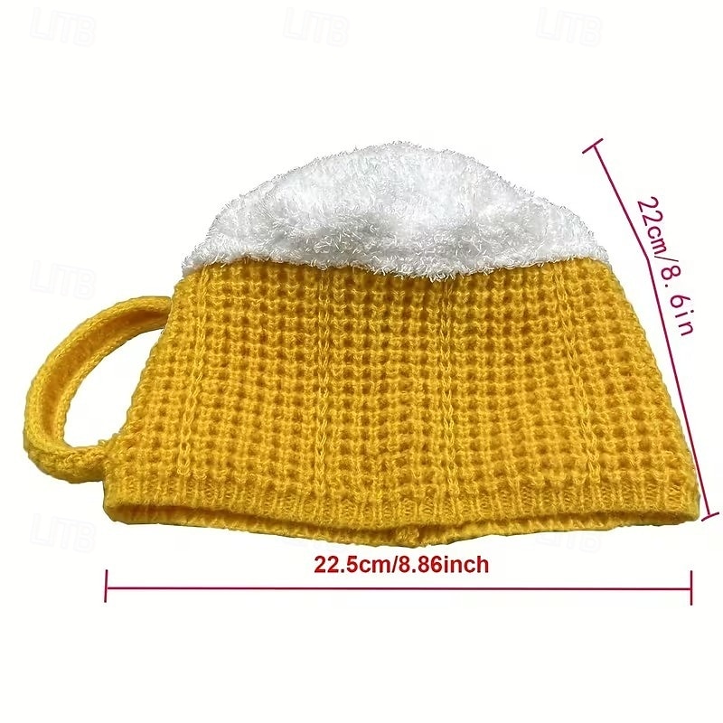Beer-Shaped Party Hats with Beer Bubble Fun Novelty Knitted Beer Design Hats for Oktoberfest Costume Parties Beer Tasting Funny Gift for Men & Women Beer Lovers 2026 - $9.99 –P4