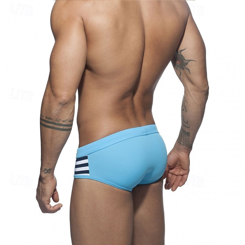 Férfi Úszónadrágok Fürdőnadrág Boxer fazonú fürdőnadrágok Csík Zsinór Gyors szárítás Rugalmas Légáteresztő Alsók Szörfözés Vízi sportok Úszás Nyár 2026 - $15.49 –P3
