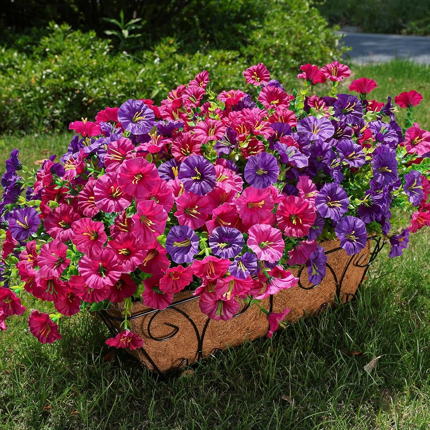 12 Bundles Artificial Flowers Morning Glory for Outdoors Fake Plants Outside Decoration, Silk Colorful Flower with Eucalyptus UV Resistant Realistic Faux Flowers for Planter Porch Patio Yard Garden 2026 - $22.99 –P7