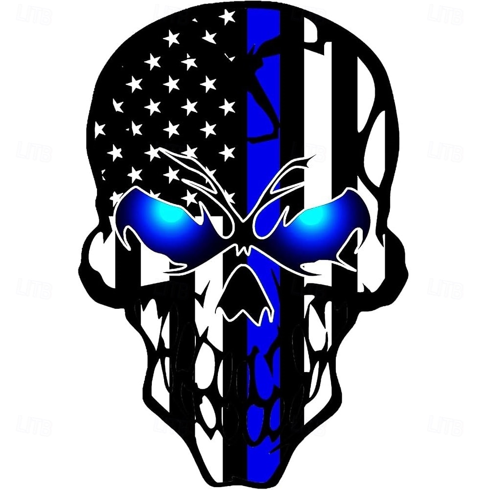 Paquete de 10 pegatinas de calavera con la bandera estadounidense, calcomanías de vinilo con la bandera patriótica de EE. UU. para autos, camiones, cascos y computadoras portátiles, pegatinas de 2026 - $19.99 –P4