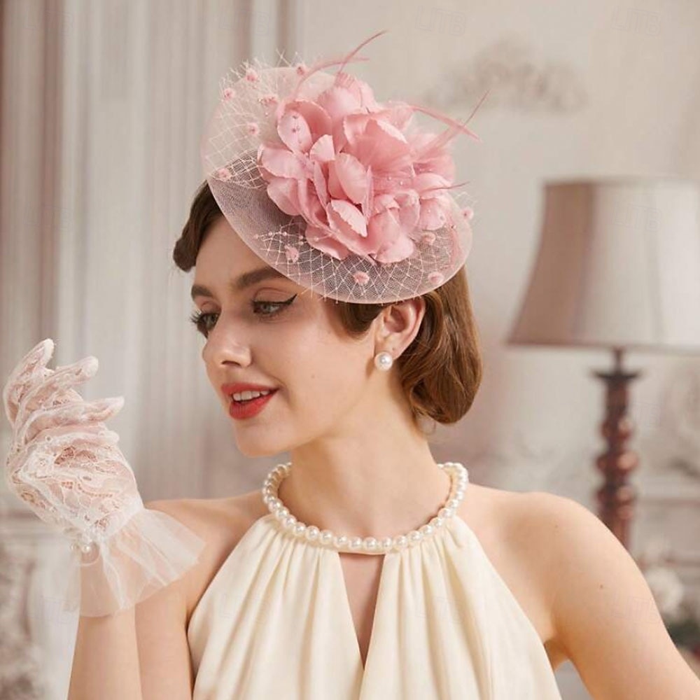 affascinante Gentildonna Floreale Costume Per donna Mascherata Tè Ascot Festival delle corse di cavalli Adulti Copricapo del 2026 a $28.99 –P4