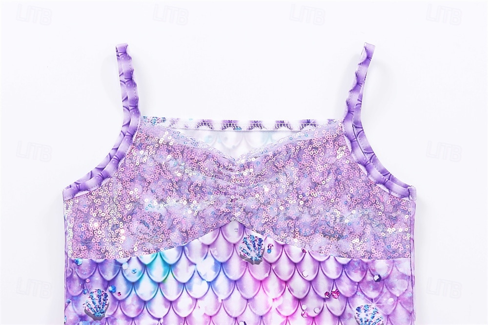 Sirena Principessa Sirena Vestito Costume per festa a tema Cosplay for Ragazze Bambini Carnevale Mascherata Feste Ferie del 2026 a $23.99 –P4