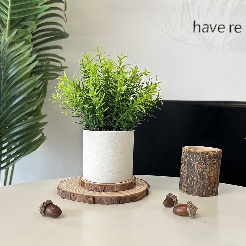 10 svazků umělých rostlin s listy rozmarýnu, stolní dekorace s umělou zeleň, umělá rostlina do obývacího pokoje, televizní konzole, dekorace do vinné skříňky 2026 - $24.99 –P5