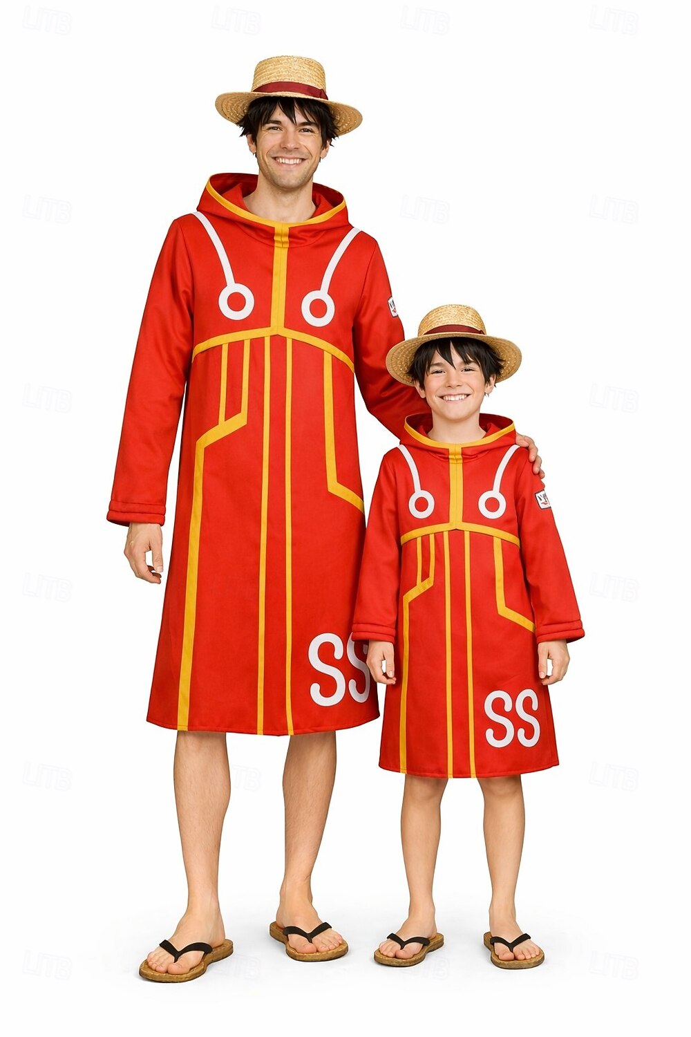 Ocean Adventurer Kapitan Pirat Słomkowy Kapelusz Anime Kostium Cosplay Stroje Garnitury cosplay Halloween Karnawał Bal maskowy Płaszcz Rękawiczki Kapelusz Na Dla chłopców Dla dzieci Dla dorosłych 2026 - $57.99 –P4