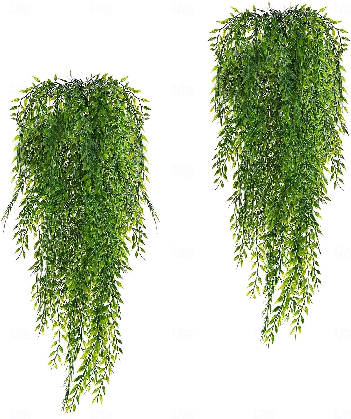 4 ks umělé girlandy závěsné révy falešné listy smuteční vrby falešná zeleň umělé rostliny realistická dekorace pro domácí kancelář do interiéru a exteriéru 2026 - $24.99 –P1