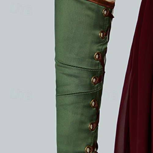 Набор Средневековый Эпоха возрождения маскарадный В пол Платья Наручи Броня плечей с аксессуарами Без рукавов Эльф фея Маскарадный костюм Жен. Хэллоуин Карнавал 2026 - $183.99 –P7