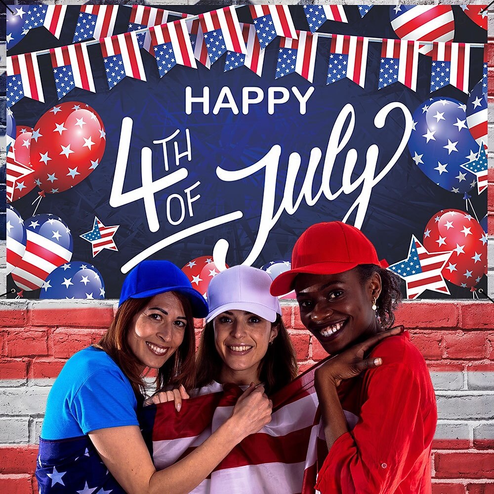 uavhengighetsdagen banner bakgrunn stoff festival utstillingsvindu veggdekorasjon hengende stoff flagg 2026 - $17.99 –P11