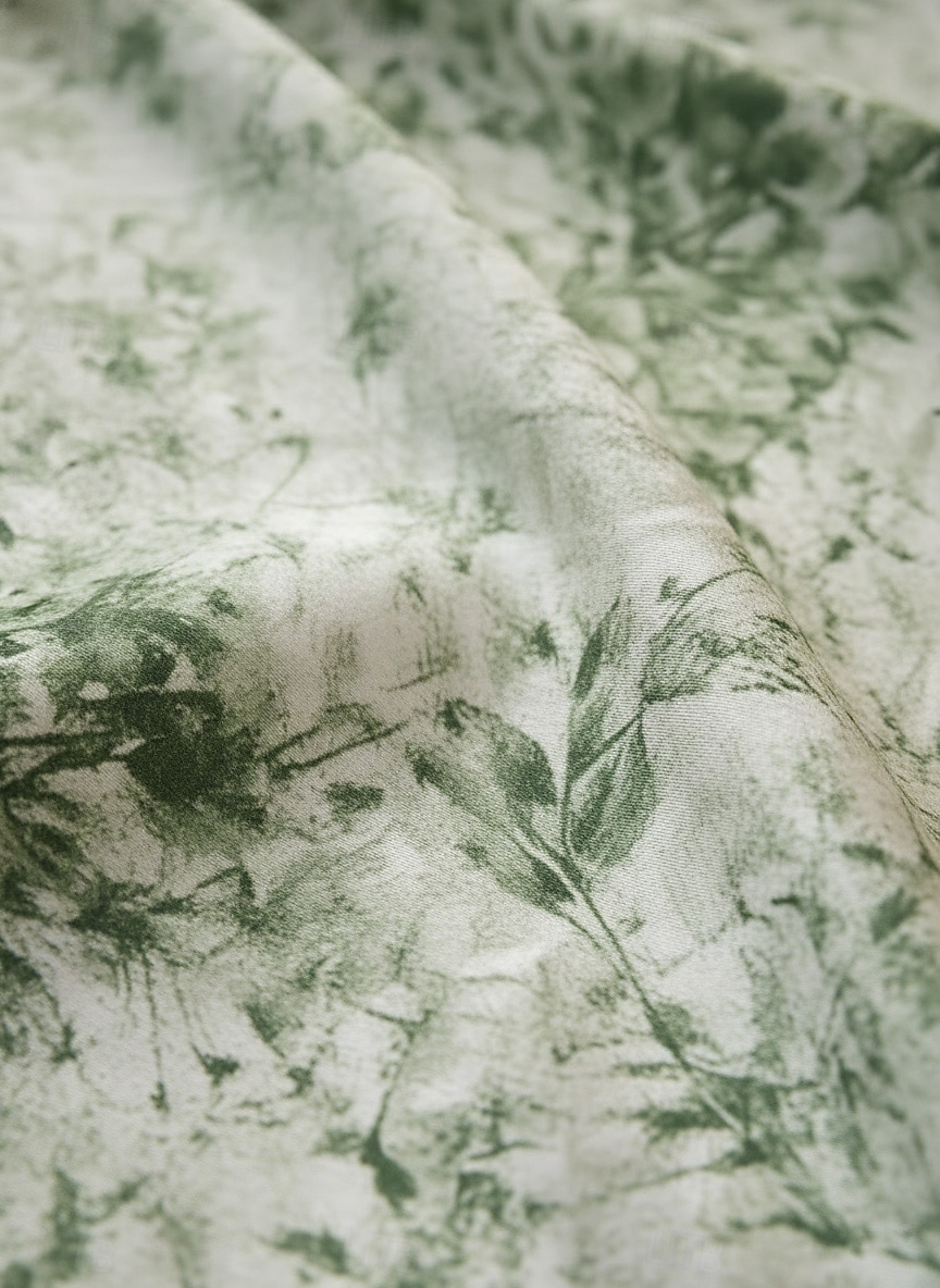 A-Line Floor Length Evening Gown Elegant Daily Sleeveless V Neck Wedding Formal Satin with Pleats Slit Print 2026 - $206.7 –P3