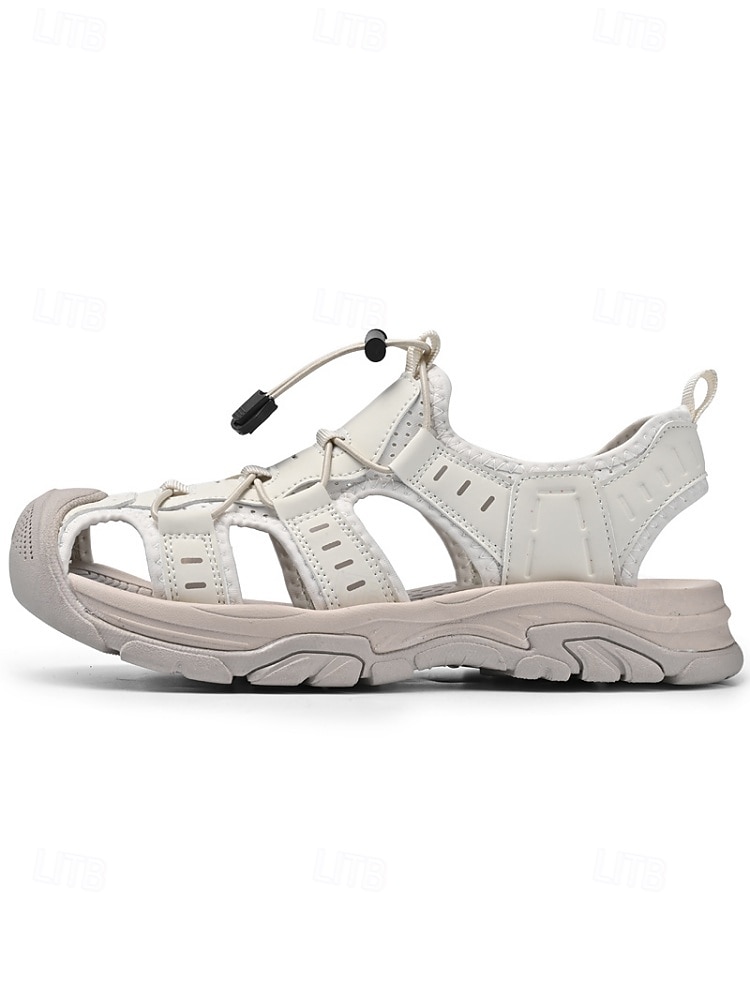 Ανδρικά σανδάλια εξωτερικού χώρου από τεχνητό δέρμα, casual αλλά και κομψά για βραδινές βόλτες σε θέρετρα και βόλτες στην παραλία 2026 - $46.99 –P11